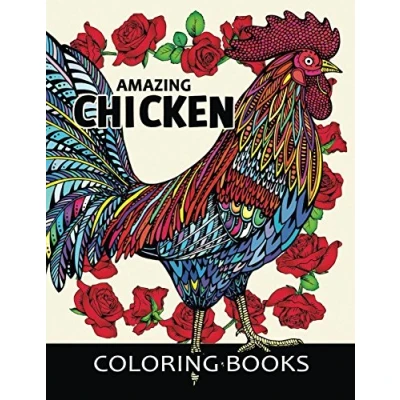 Abbildung von Amazing Chicken Coloring Book: An Adults Book Stress Relieving Patterns