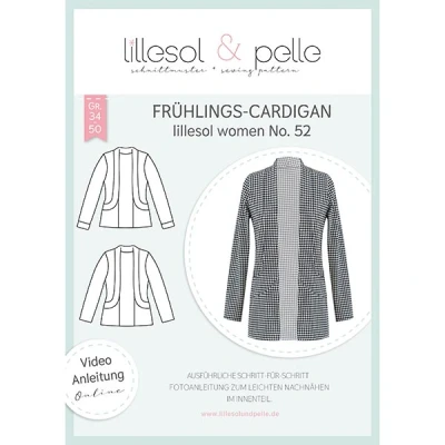 Abbildung von lillesol &amp; pelle Schnittmuster Women No.52 Frühlings Cardigan in Größe 34 50 zum Nähen mit Foto Anleitung und Video