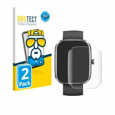 Abbildung von BROTECT 2 Stück Full Cover Schutzfolie für Dyurwa T60 1.91&quot; Screen Displayschutz Folie [3D Curved, Anti Fingerprint, Kristall Klar]