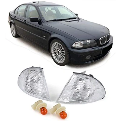 Abbildung von Weiße Blinker Paar Rechts Links passend für BMW 3er E46 Limousine Touring 98 01
