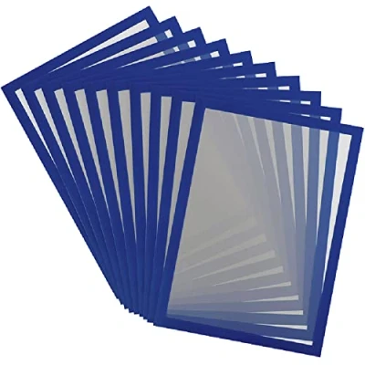 Abbildung von Tarifold Es 195231 Magneto PRO 10 magnetischer Informationsrahmen A4 für Dokumente, Hinweise, Schilder, Austausch und schnelles Einsetzen magnetische Rückseite aus Metallflächen, Blau, Stück