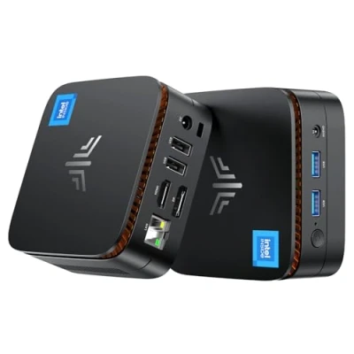 Abbildung von NiPoGi Mini PC Ιntel 12. Gen Alder Lake N N100(Bis zu 3.4GHz) 16GB DDR4/1024GB M.2 SSD,Mini Desktop Dualband WiFi/BT 4.2/RJ45,Mini Computer 4K@60HZ UHD Dual Display, Micro für Büro/Unterhaltungs