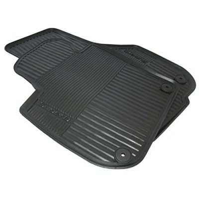 Abbildung von Skoda 3T1061551 Gummi Fußmatten 2X vorn Gummimatten Original Allwettermatten schwarz mit Schriftzug