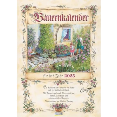 Abbildung von Bauernkalender 2025: Wandkalender mit Bauernweisheiten und passenden Bildern. DIN A3.