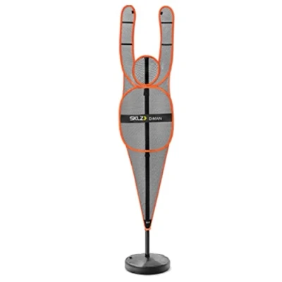 Abbildung von SKLZ D Man Basketball Defensive Mannequin, Training, Verstellbare Höhe, Schwarz/Orange, 6.5ft to 8ft / 198cm 244cm