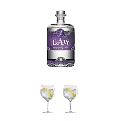 Abbildung von LAW GIN Ibiza 0,7 Liter + Ballon Bistro Cubata Glas 1 Stück