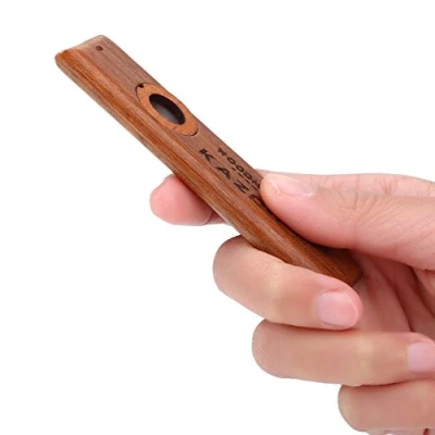 Abbildung von Dilwe Holz Kazoo, Kazoo Ukulele Gitarre Partner mit Metal Box Musikinstrument Upgrade Ersatzteilother