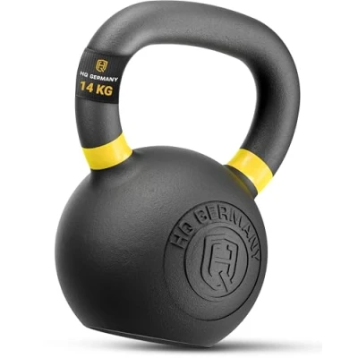 Abbildung von HQ Germany® Powdercoat Kettlebell Vollguss 2 32kg Starter Sets ±2,0% Gewichtstoleranz, Gewicht:14KG