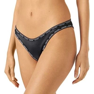 Abbildung von Calvin Klein Swimwear HIGH LEG Cheeky Bikinihose, Damen, Größe: Medium, Black