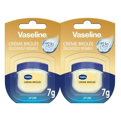 Abbildung von Vaseline Lip Therapy Crème Brûlée Pflegender Lippenbalsam für optimale Feuchtigkeit (Crème (2er Pack))