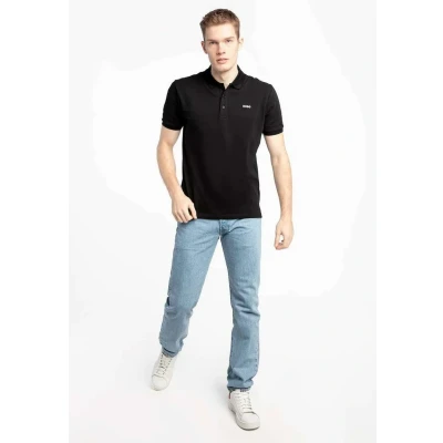 Abbildung von HUGO Donos Poloshirt, Herren, Größe: Small, Black