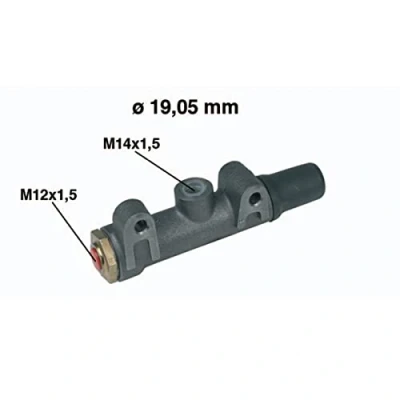 Abbildung von CIFAM 202 002 Hauptbremszylinder 19,05mm Gusseisen FIAT: 600 Limousine