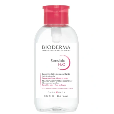 Abbildung von Bioderma Sensibio Mizellen Reinigungswasser Mit Pumpflasche 500 ml