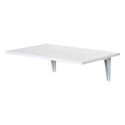 Abbildung von HOMCOM Wandklapptisch Wandtisch Klapptisch Esstisch Schreibtisch, MDF, Weiß, 60x40cm
