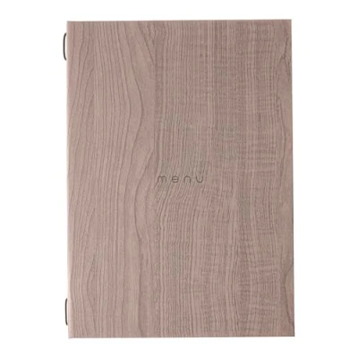 Abbildung von DAG Style, Speisekarte Restaurant A5 Linie Italy, Menü mit Aufschrift &quot;Menü&quot;, Farbe Eiche Optik, PU Material, 100% Made