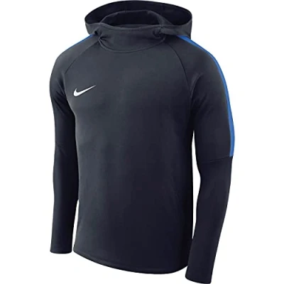 Abbildung von Nike Jungen Dry Academy18 Football Hoodie Pullover,Blau (obsidian/royal blue/royal blue/(white), M