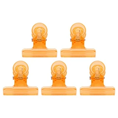 Abbildung von Nagelspitzen Clips, 5 Stück Nail Tips Clips C Kurve Nägel Klemmen Nagelverlängerung Multifunktions Nailart Zubehör für DIY Gebäude(Orange)
