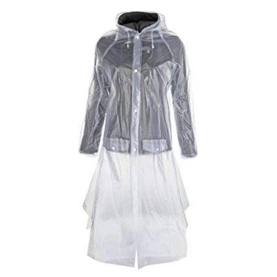 Abbildung von HKM Reitjacke Regenmantel, transparent mit Seitenschlitz