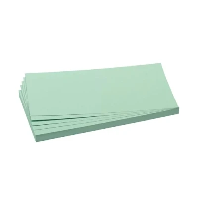 Abbildung von FRANKEN Moderationskarten Rechteck, 205 x 95 mm, 500 Stück, Präsentationskarten ideal für Meetings, Trainings, Schulungen im Büro oder Hotel und Lehrer in der Schule, Metaplankarten, Grün, UMZ 1020 19
