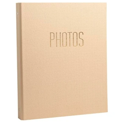 Abbildung von Exacompta 17603E Fotoalbum Office By Me 120 Fotos 60 schwarze Seiten Format 32 x 26 cm Einband aus strukturiertem Papier mit Glanzreflexen Goldprägung Farbe Entenblau