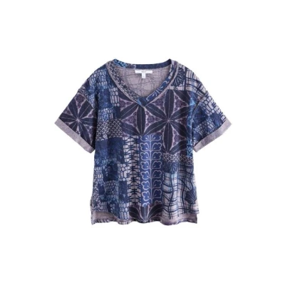Abbildung von Next Short Sleeve Tshirt print, Damen, Größe: 38, Blue purple