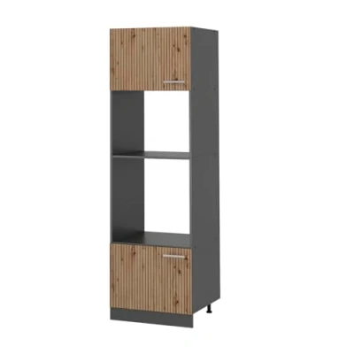 Abbildung von Vicco Mikrowellenschrank R Line, Artisan Eiche/Anthrazit, 60 cm
