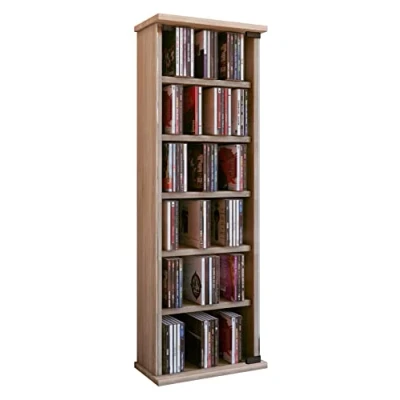 Abbildung von CD/DVD Regal Vetro sonoma eiche (sägerau)