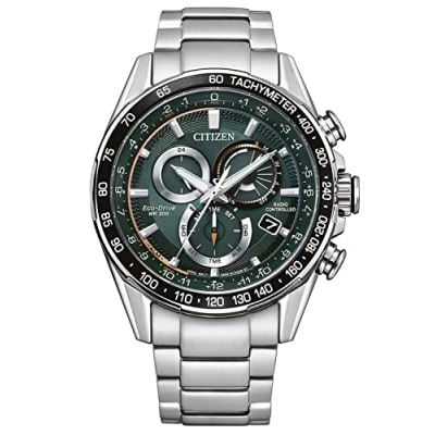 Abbildung von Citizen Funkchronograph CB5914 89X, Armbanduhr, Herrenuhr, Solar, Stoppfunktion, bis 20 bar wasserdicht