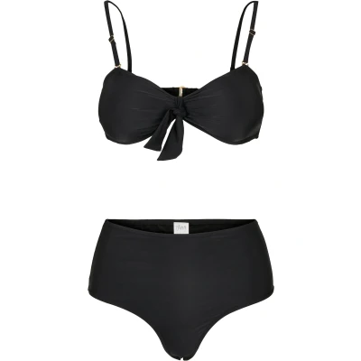 Abbildung von Urban Classics Damen TB4111 Ladies High Waist Balcony Bikini Set, Black, XS