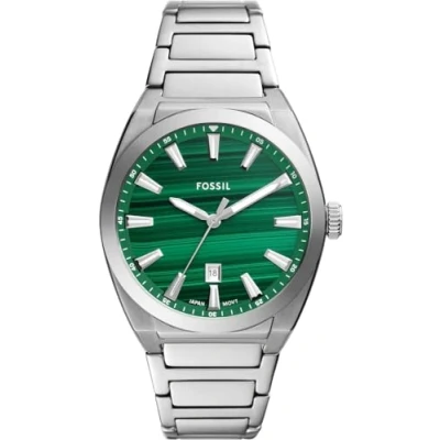 Abbildung von Fossil Everett Uhr silvercoloured, Herren, Größe: One Size, Silver coloured