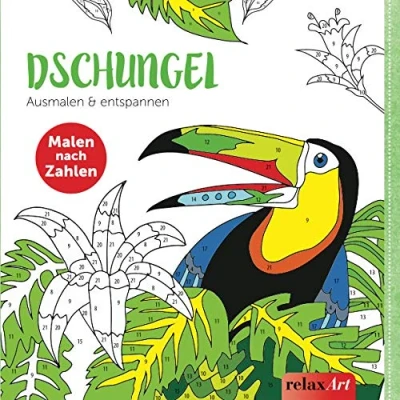 Abbildung von Dschungel Malen nach Zahlen: Ausmalen &amp; Entspannen (relaxArt)