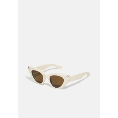Abbildung von Alexander Mcqueen Sonnenbrille, Damen, Größe: 54, Ivory/brown
