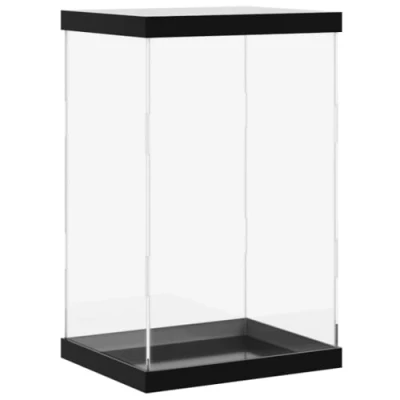 Abbildung von vidaXL Vitrine, Schaukasten Staubschutz, Sammlervitrine für Sammlerstücke Spielzeug Figuren, Ausstellungsbox Acrylbox, Transparent Acryl
