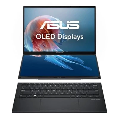 Abbildung von ASUS Zenbook Duo OLED UX8406CA 14&quot; WUXGA 16:10 Display 16 GB RAM 1 TB SSD Intel Core i9 Arc Windows 11 QWERTZ Tastatur Inkwell Gray