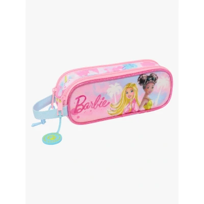 Abbildung von Barbie Doppel Federmäppchen Painterly, Rosa/Hellblau