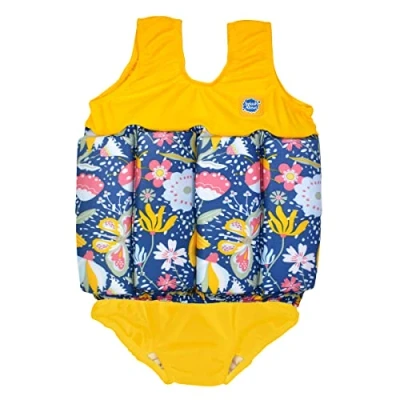 Abbildung von Splash About Girl&#039;s Kinder Float Anzug mit Elemente zur Einstellung des Auftriebs One Piece Swimsuit, Ladybird, 4 6 Jahre