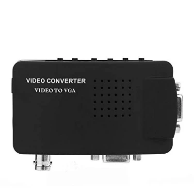 Abbildung von Zerone 1080p Video Converter, BNC/S Video/VGA zu VGA Converter Box für DVD/PDP / PS2 in Schwarz