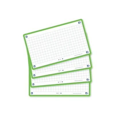 Abbildung von Oxford FLASH 2.0 Karteikarten A7, Lernkarten, 75x125mm, kariert, grün, 80 Blatt