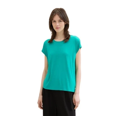 Abbildung von TOM Tailor Denim Fluent Tshirt basic, Damen, Größe: Medium, Bright green