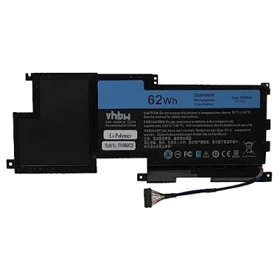Abbildung von vhbw 1x Akku Ersatz für Dell 09F233, W0Y6W, WOY6W Notebook (5500 mAh, 11,1 V, Li Polymer)