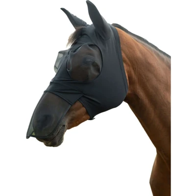Abbildung von HKM Fliegenmaske Elastic Mit Nüsternschutz Schwarz XL Agradi.deVerkauft von Agradi
