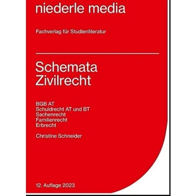Abbildung von Schemata Zivilrecht Karteikarten 2023: BGB AT, Schuldrecht AT und BT, Sachenrecht, Familienrecht, Erbrecht
