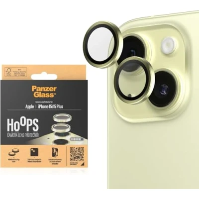 Abbildung von Apple iPhone 15 Plus Panzerglas PanzerGlass Camera Protector Hoop Optic Rings Kameraprotektor für das /