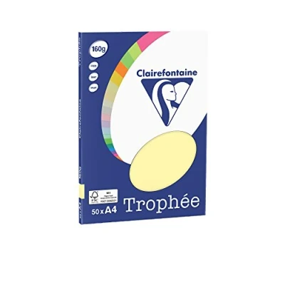 Abbildung von Clairefontaine Kopierpapier Trophee A4 160g/qm VE=50 Blatt gelb