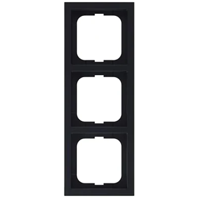 Abbildung von Busch Jaeger 1723 885K Abdeckrahmen 3 fach Schwarz matt Future Linear 2CKA001754A4421