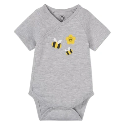 Abbildung von Borussia Dortmund Unisex Baby BVB Bienen Body, Grau, 50 56 EU