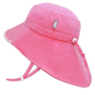Abbildung von Jan &amp; Jul Baby Sonnenhut für Mädchen mit Verstellbarem Kinnriemen (M: 6 24 Monate, Rosa Wassermelone)