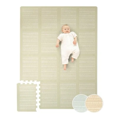 Abbildung von Hakuna Matte Spielmatte Puzzlematte für Babys 1,7x1,2m, 16 XL Platten, Krabbelmatte