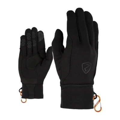 Abbildung von Ziener Herren GAZAL Touch Ski Tour/Outdoor/Bergsport Handschuhe Winddicht, atmungsaktiv Polartec, Black.New orange, 10,5
