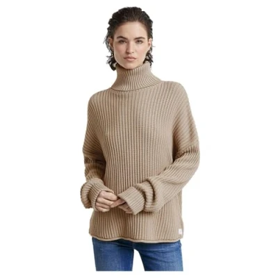Abbildung von G STAR Loose Turtle NECK Strickpullover, Damen, Größe: XS, Sandstorm